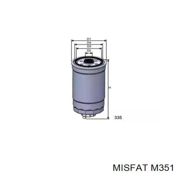 Паливний фільтр M351 Misfat