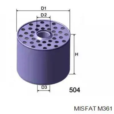 Фільтр тонкого очищення палива Misfat M361 ціна, від 3.38 USD