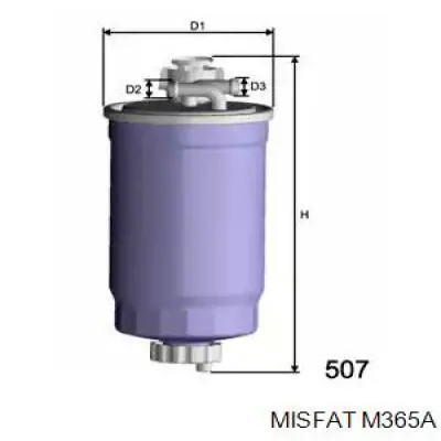 Фільтр тонкого очищення палива Misfat M365A ціна, від 7.41 USD