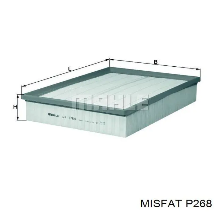 P268 Misfat фільтр повітряний