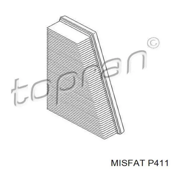 P411 Misfat Повітряний фільтр двигуна
