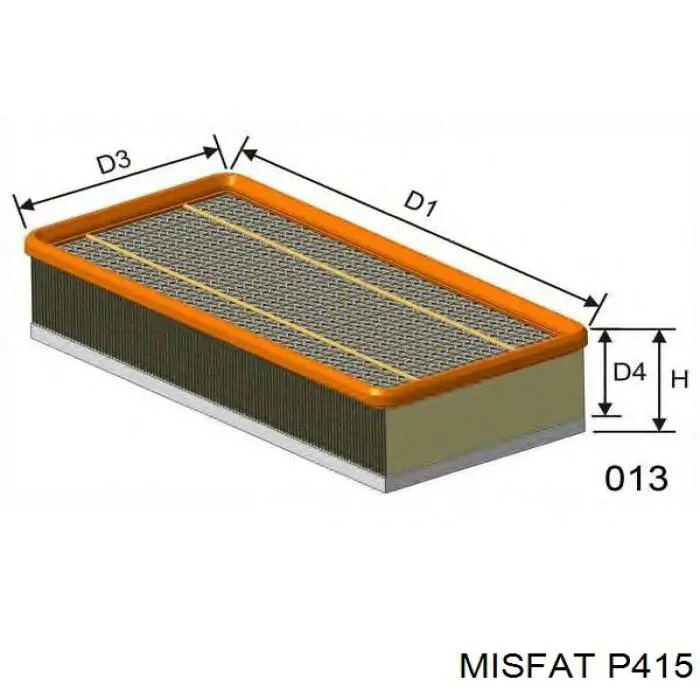 P415 Misfat фільтр повітряний