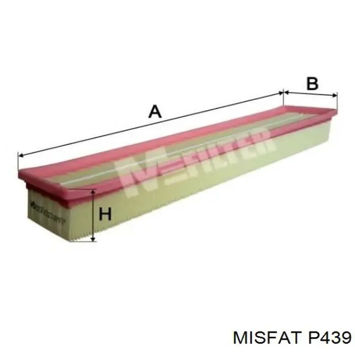 Повітряний фільтр P439 Misfat