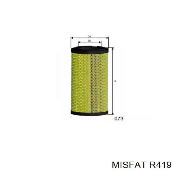 Елемент повітряного фільтра Donaldson P619046 ціна, від 99.48 USD