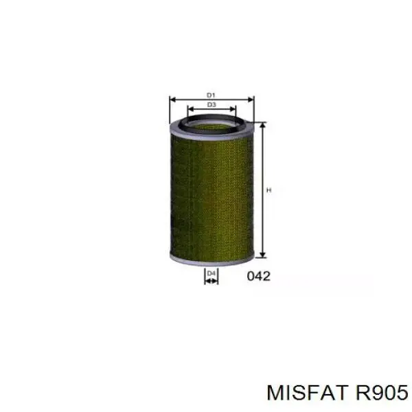 R905 Misfat Повітряний фільтр двигуна
