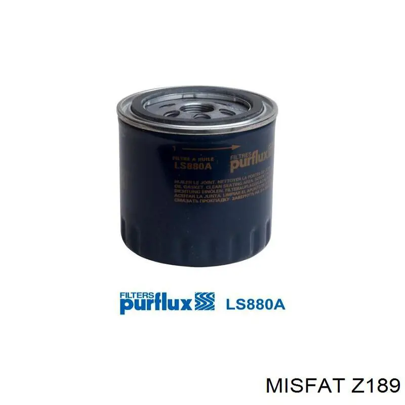 Масляний фільтр Z189 Misfat