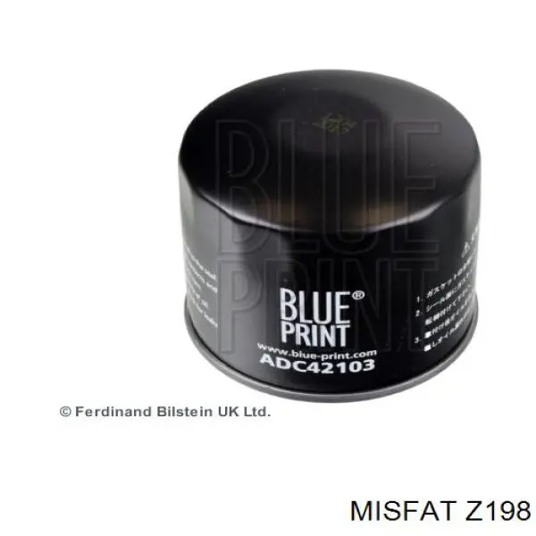 Масляний фільтр Z198 Misfat