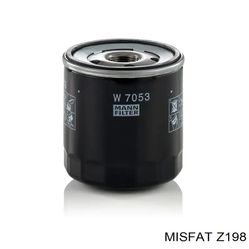 Масляний фільтр двигуна Misfat Z198 ціна, від 4.53 USD