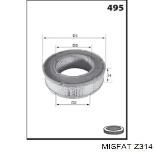 Масляний фільтр двигуна Misfat Z314 ціна, від 9.57 USD
