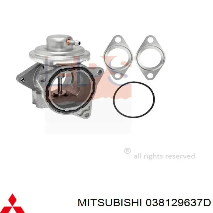 Купити 038129637D Mitsubishi Прилади управління системи рециркуляції
