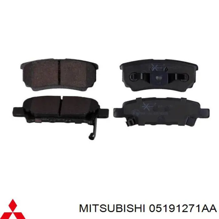 Колодки гальмові задні, дискові 05191271AA Mitsubishi