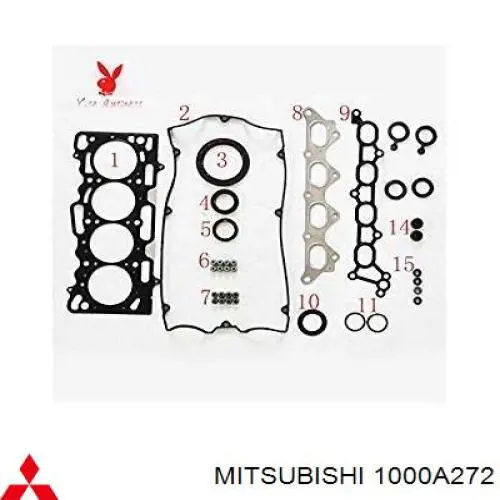 1000A272 Mitsubishi Набір прокладок двигуна