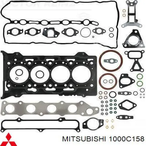 Комплект прокладок двигуна, повний Mitsubishi 1000C158 ціна, від 159.42 USD