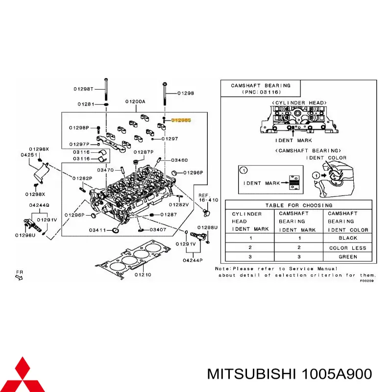 Болт головки блока циліндрів, ГБЦ Mitsubishi 1005A900 ціна, від 1.67 USD