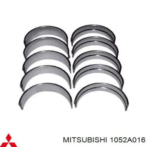 Вкладиші коленвала, корінні, комплект, стандарт (STD) Mitsubishi 1052A016 ціна, від 10.12 USD
