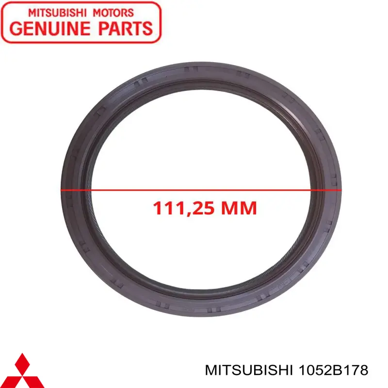 Сальник колінвала двигуна, задній Mitsubishi 1052B178 ціна, від 11.83 USD