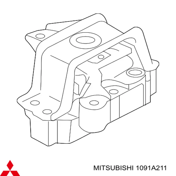 Подушка (опора) двигуна, права передня Mitsubishi Outlander (GF, GG) (Міцубісі Аутлендер)
