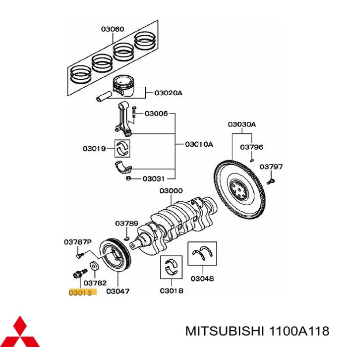  1100A118 Mitsubishi