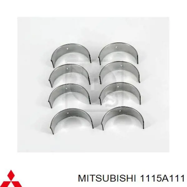 1115A111 Mitsubishi вкладиші колінвала, шатунні, комплект, стандарт (std)
