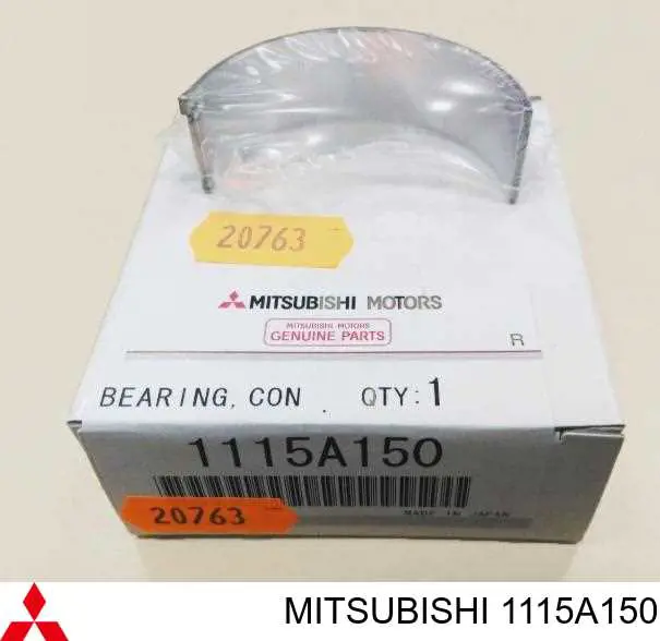 1115A150 Mitsubishi вкладиші колінвала, шатунні, комплект, 2-й ремонт (+0,50)
