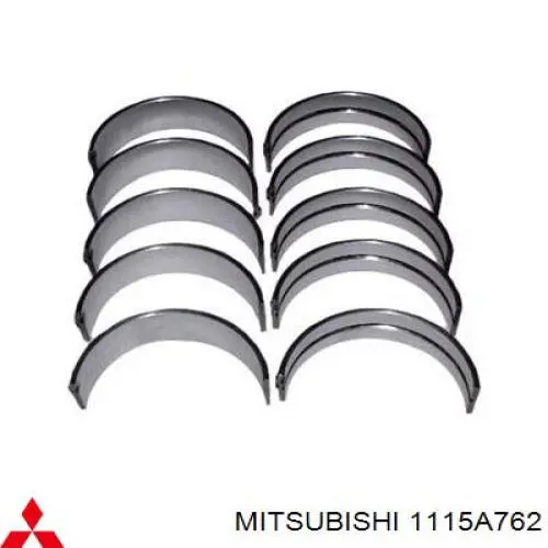 Купити 1115A762 Mitsubishi Вкладиші колінвалу, шатунні, комплект, 4-й ремонт (+1,00)