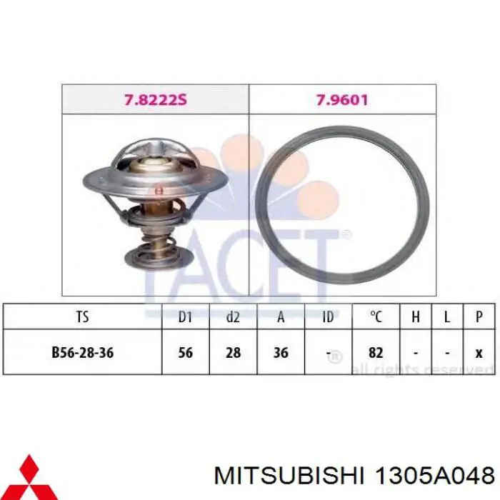 1305A048 Mitsubishi термостат