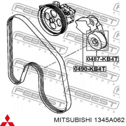 Купити 1345A062 Mitsubishi Натягувач приводного ременя