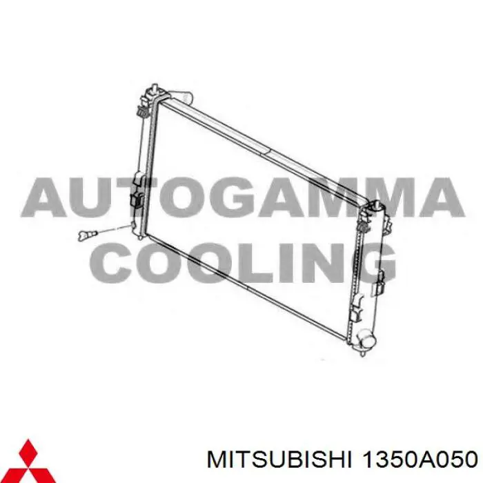 1350A050 Mitsubishi радіатор охолодження двигуна