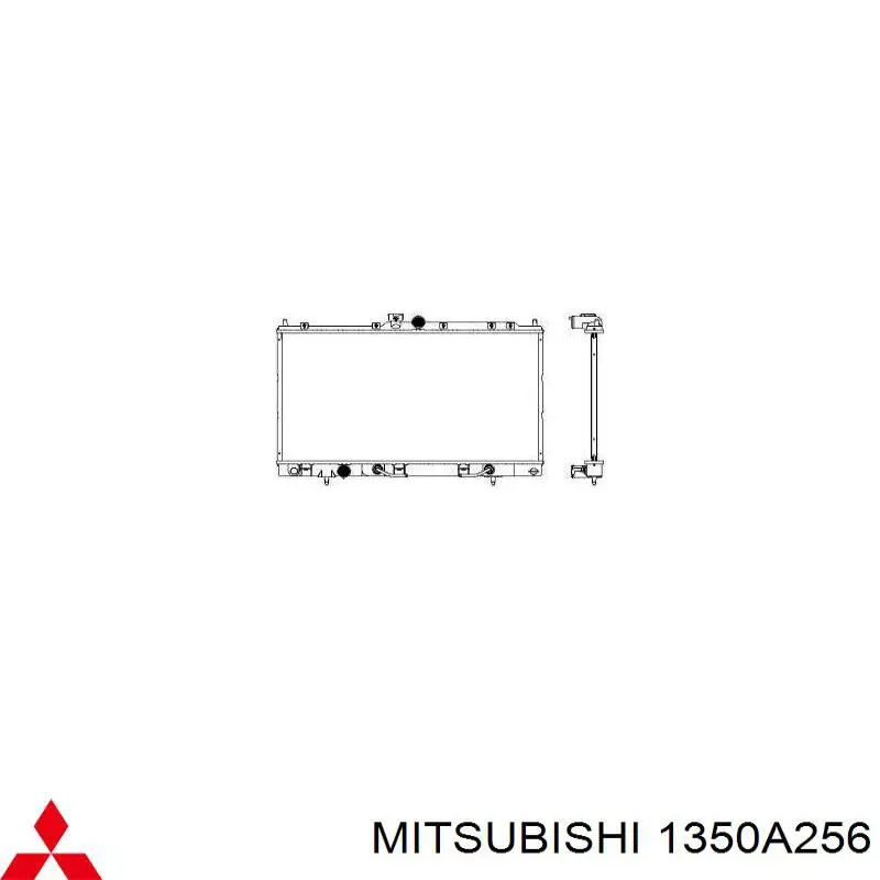 Купити 1350A256 Mitsubishi Радіатор двигуна