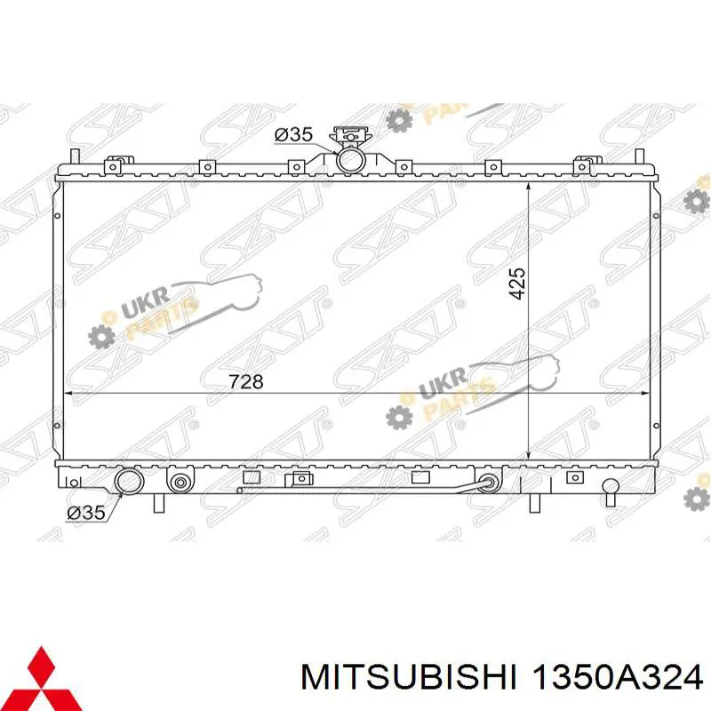 Радіатор основний AVA FP48A1360AV ціна, від 92.49 USD