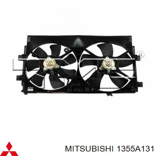 Двигун вентилятора системи охолодження, правий Mitsubishi Lancer 10 (CY_A, CZ_A) (Міцубісі Лансер)
