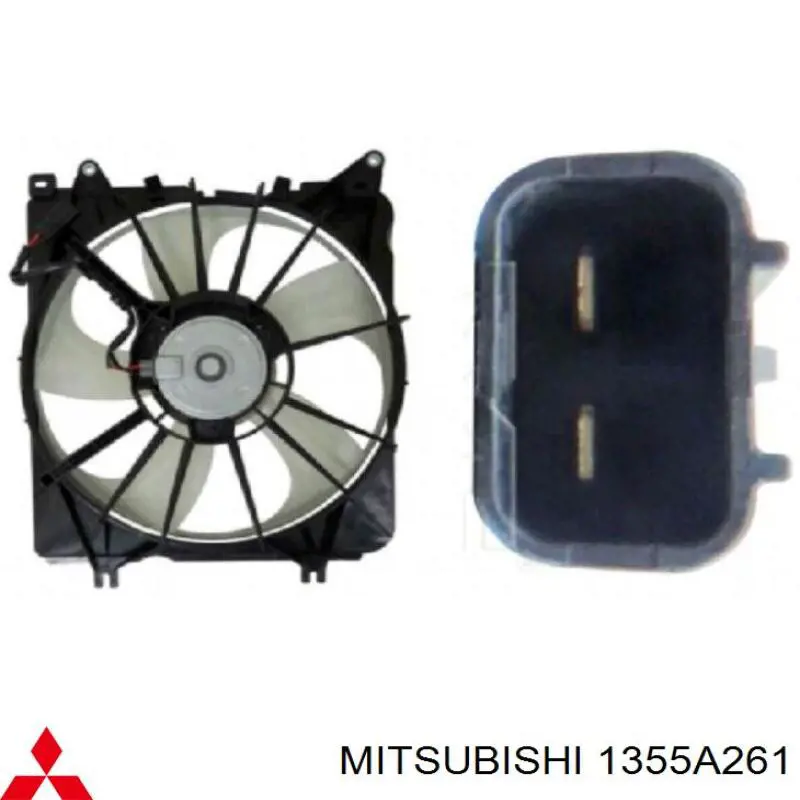 Купити 1355A261 Mitsubishi Двигун вентилятора системи охолодження, лівий