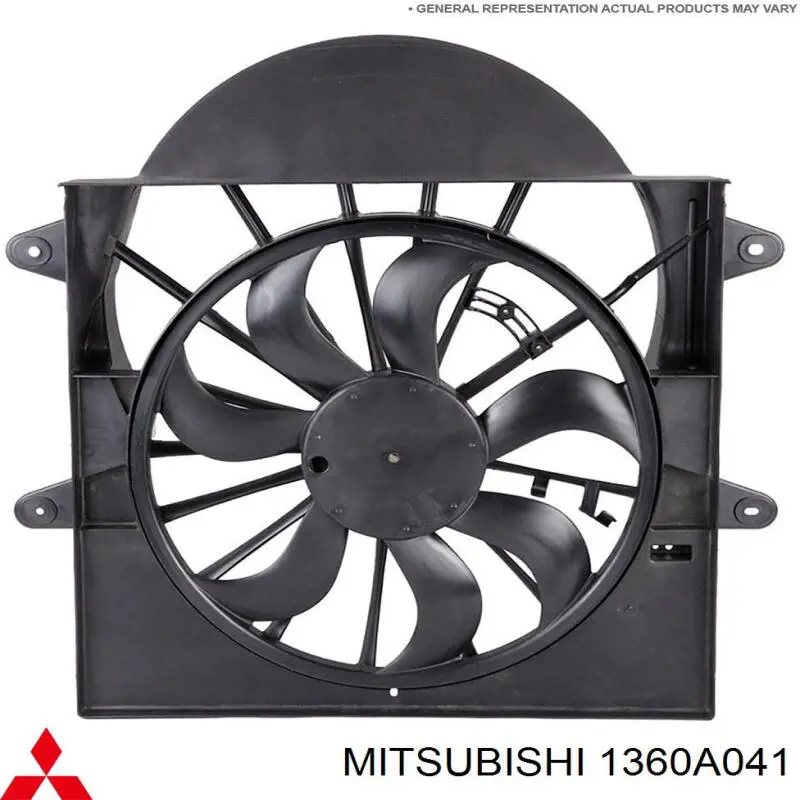 Дифузор (кожух) радіатора охолодження Mitsubishi Outlander 40 (Міцубісі Аутлендер)