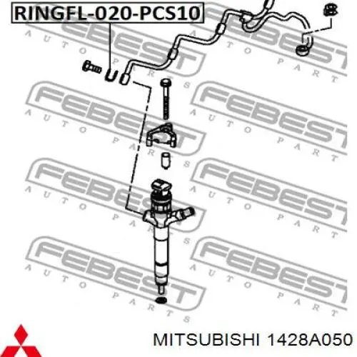 Шайба форсунки верхня Mitsubishi 1428A050 ціна, від 1.44 USD