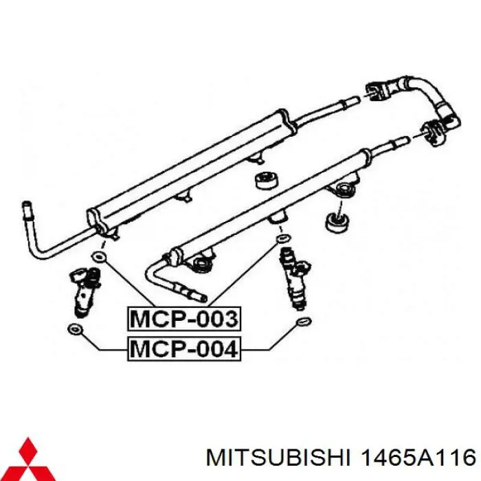 1465A116 Mitsubishi кільце форсунки інжектора, посадочне