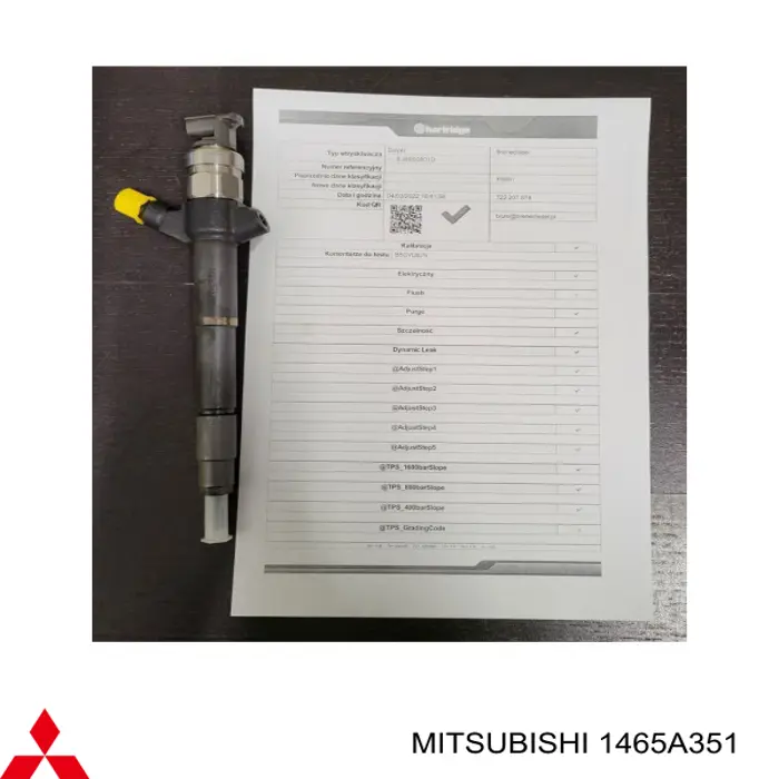 1465A351 Mitsubishi Форсунка вприску палива