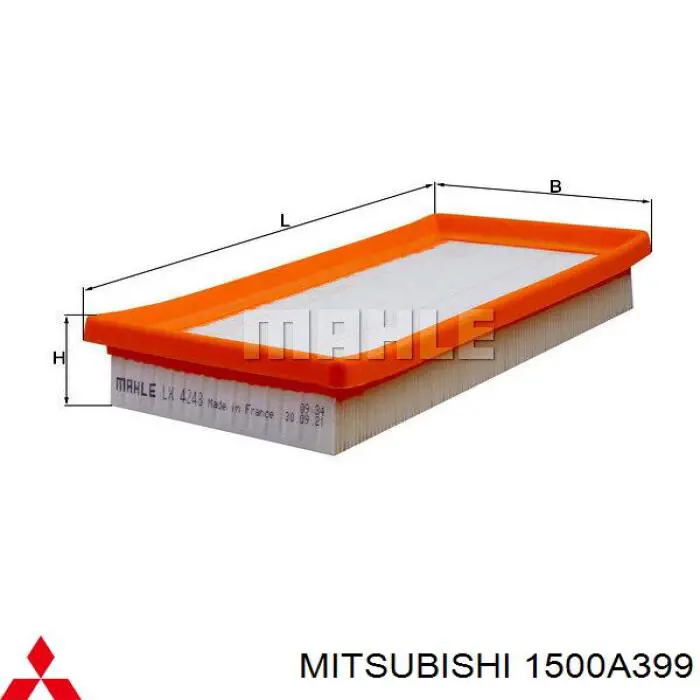 Фільтр повітряний 1500A399 Mitsubishi