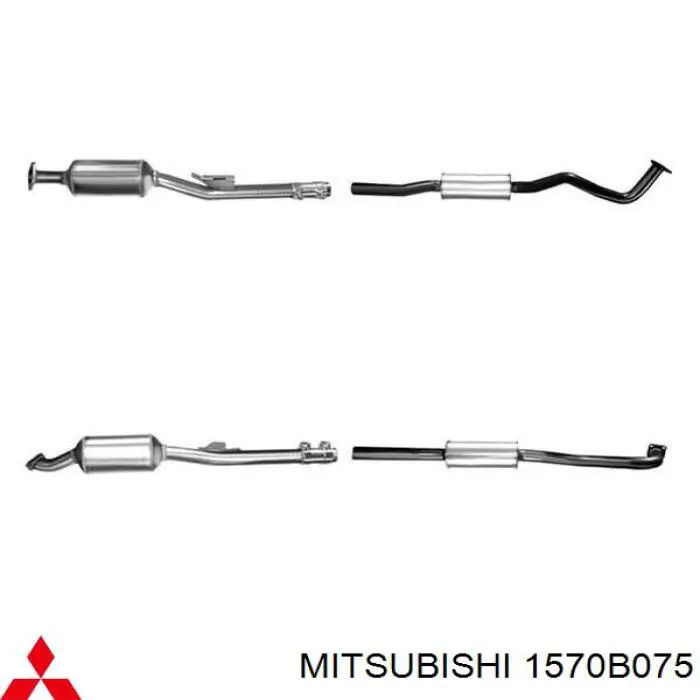 Глушник Mitsubishi 1570B075 ціна, від 96.90 USD