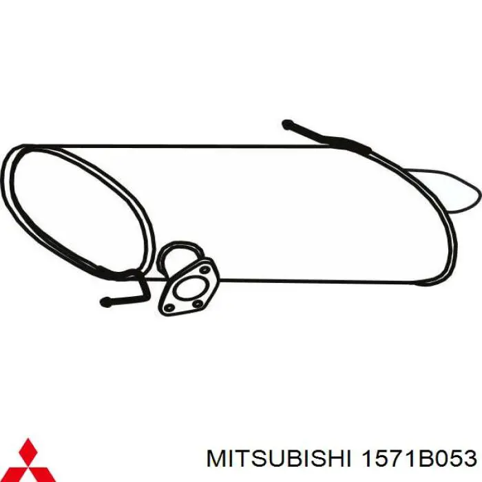 Вихлопна труба Mitsubishi 1571B053 ціна, від 100.71 USD