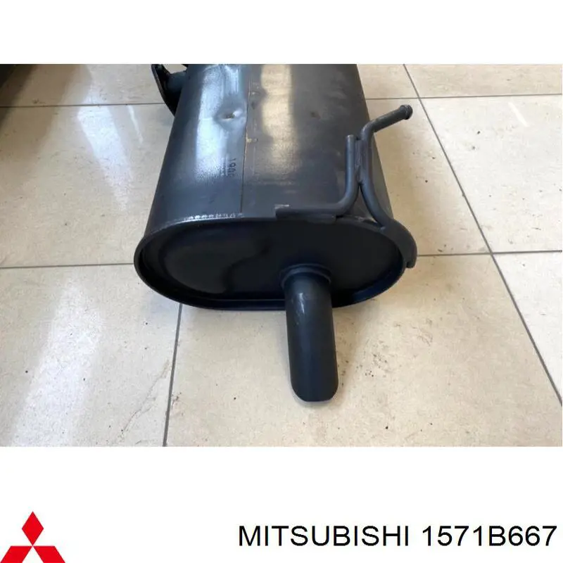 1571B117 Mitsubishi глушник, задня частина