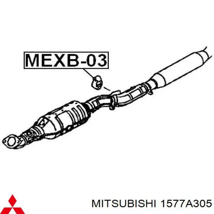 1577A305 Mitsubishi подушка кріплення глушника