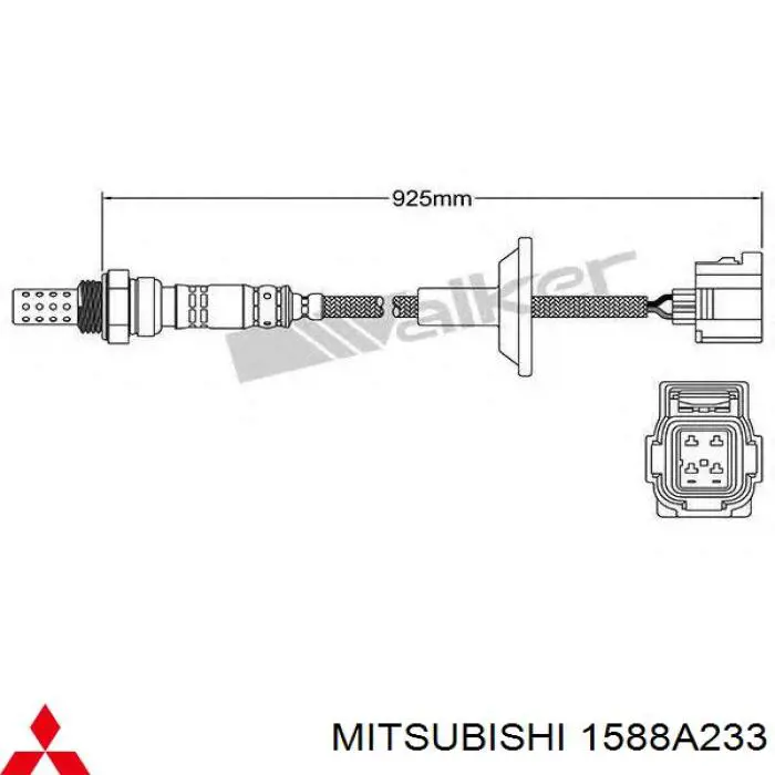 1588A233 Mitsubishi лямбдазонд, датчик кисню до каталізатора