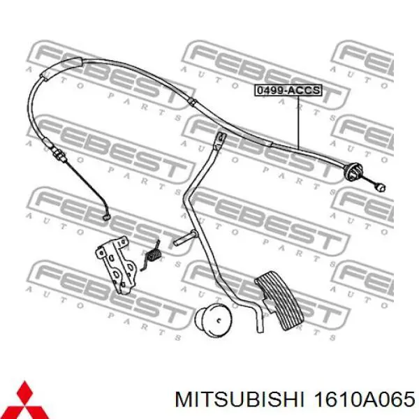 1610A065 Mitsubishi трос газу