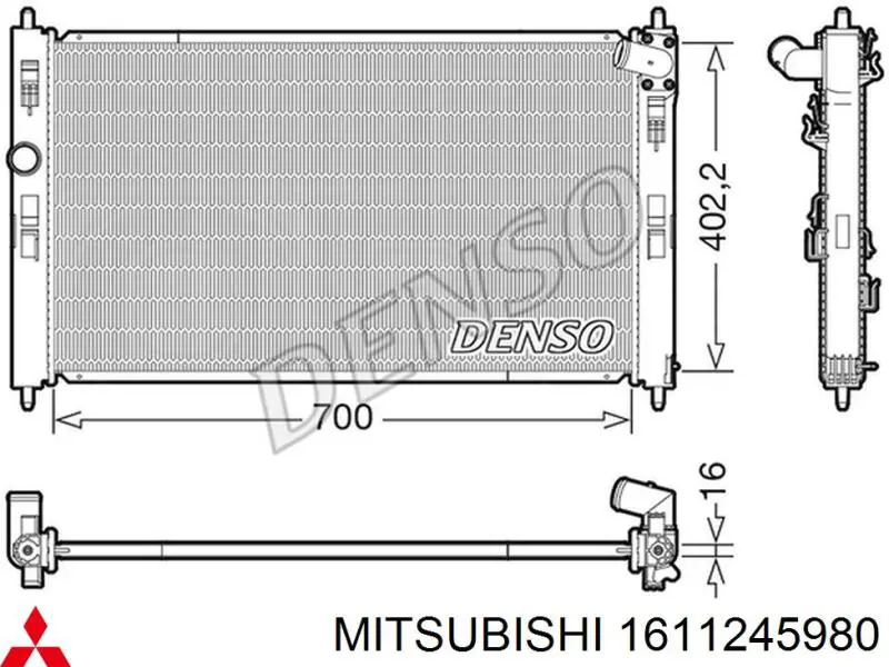 Радіатор R14166 Sato Tech