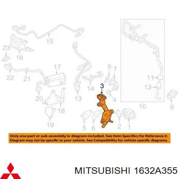  Mitsubishi 1632A355 ціна, від 6.33 USD