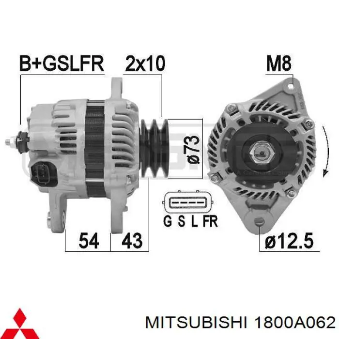Купити A5TG0379 Mitsubishi Генератор