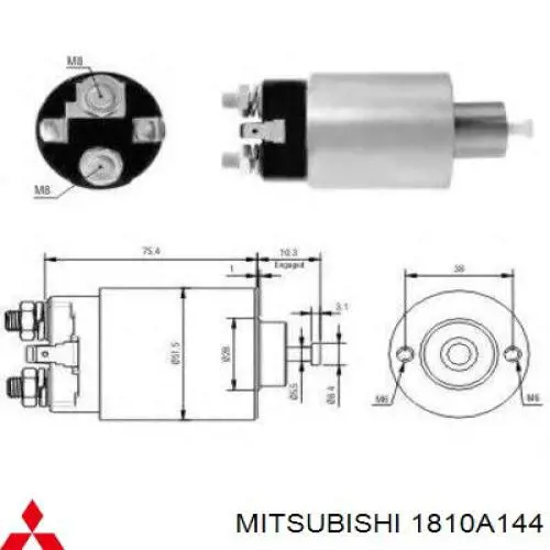 1810A144 Mitsubishi бендикс стартера