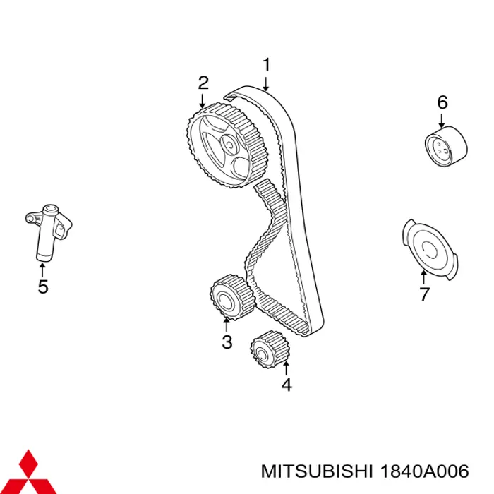 Кільце розпору колінчастого вала K1840A006 Fiat/Alfa/Lancia