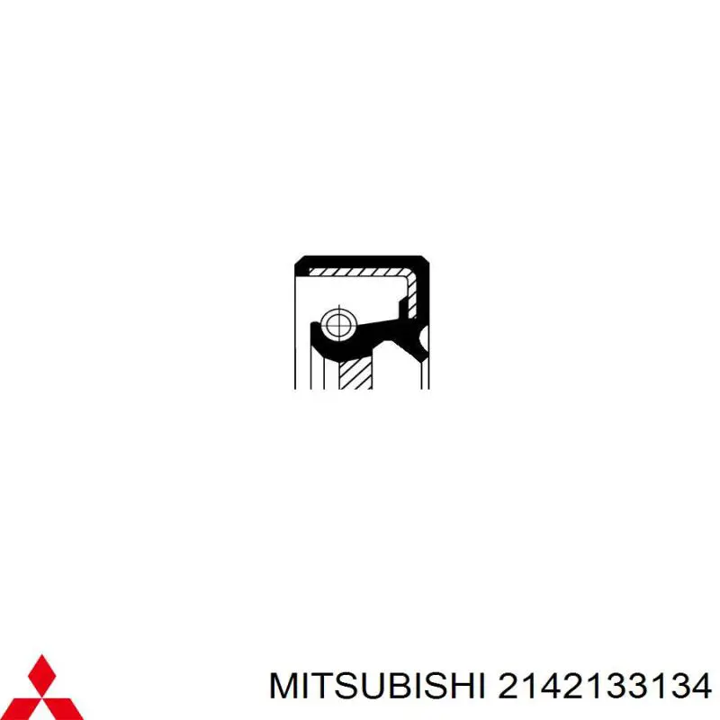 Сальник проміжного (балансирувального) валу двигуна Mitsubishi Colt 2 (C1A) (Міцубісі Кольт)