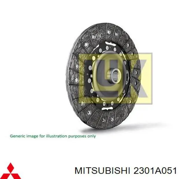 2301A051 Mitsubishi диск зчеплення